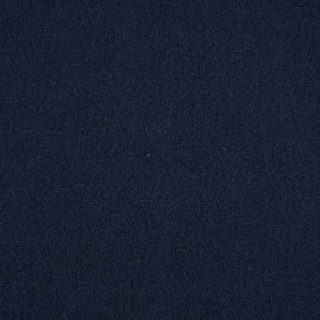 SCHÖNER LEBEN. Stoff Bekleidungsstoff Stretch Wildlederimitat uni dunkelblau 1,5m Breite