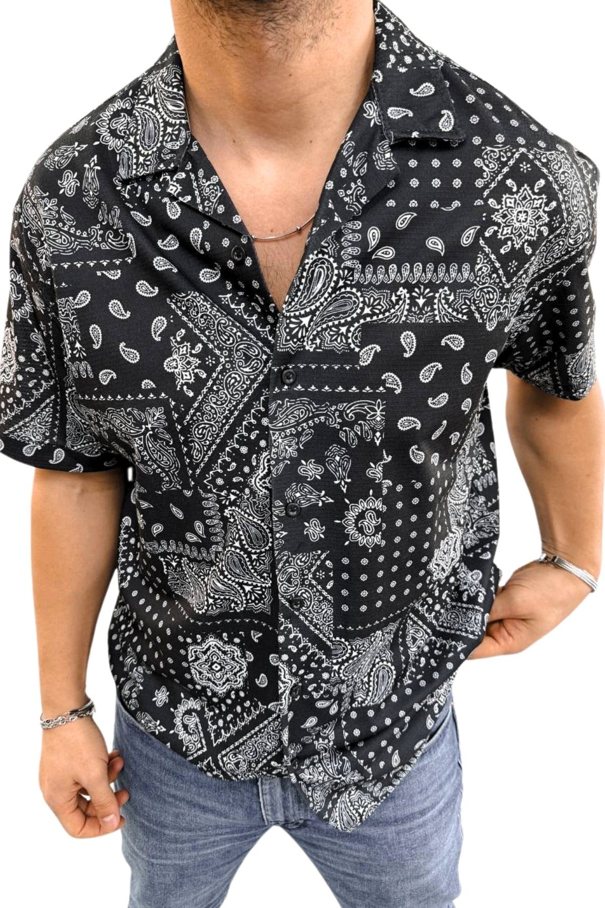 OSSY HOMER Hawaiihemd Paisley Kurzarmhemd – günstig online kaufen