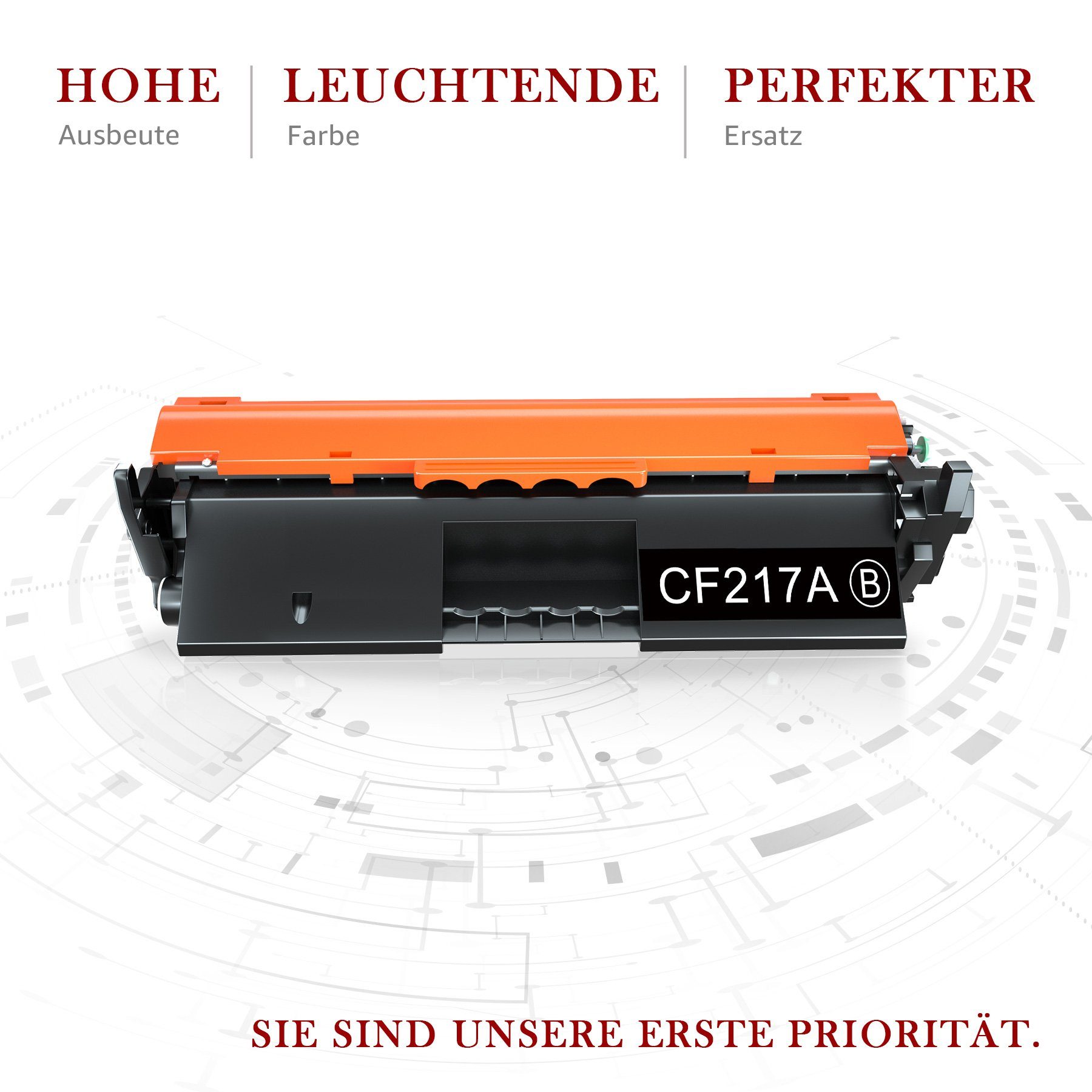 CF217A Toner M130NW Kingdom M130FW Pro (LaserJet M130fn 17A für HP M130a) M132SFNW, M102W Tonerpatrone