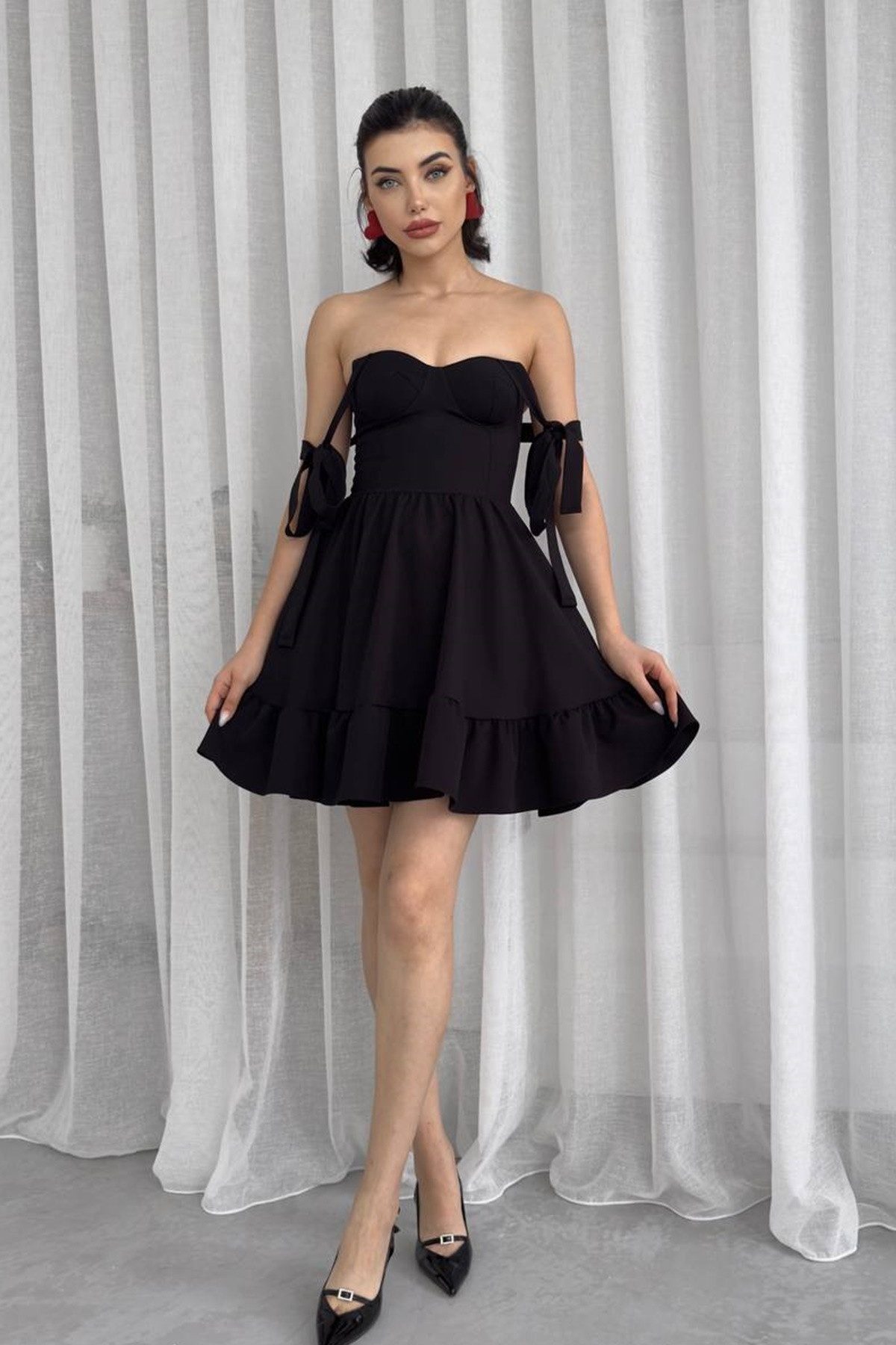 WOMAN VISION Minikleid Ausgestelltes Minikleid