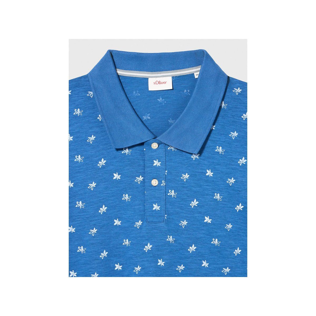 s.Oliver T-Shirt blau fit (1-tlg) regular