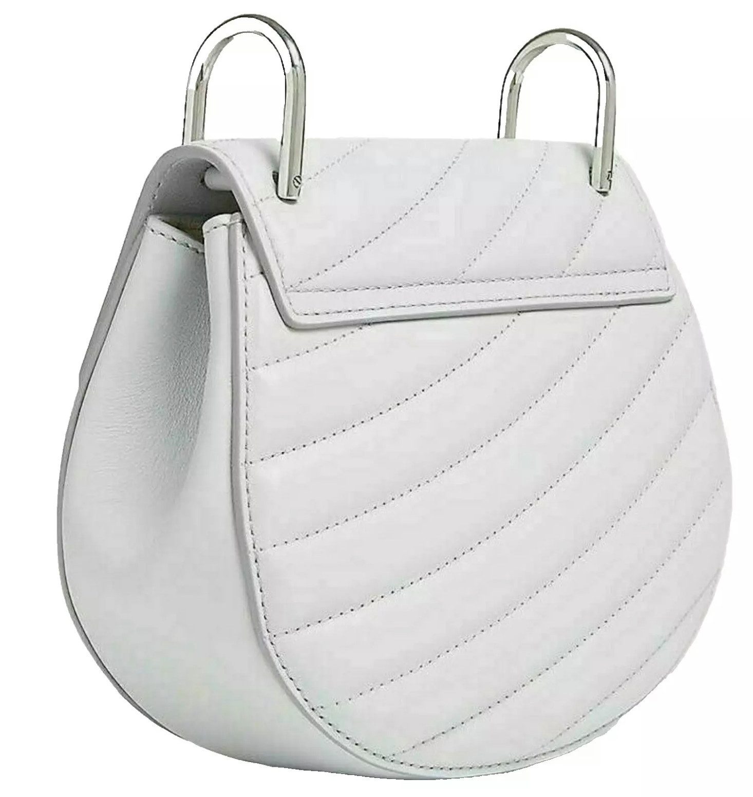 Chloé Schultertasche Drew Bijou Crossbody Tasche Kalbsleder in Airy Grey, Abnehmbarer Schulterriemen für vielseitige Tragemöglichkeiten