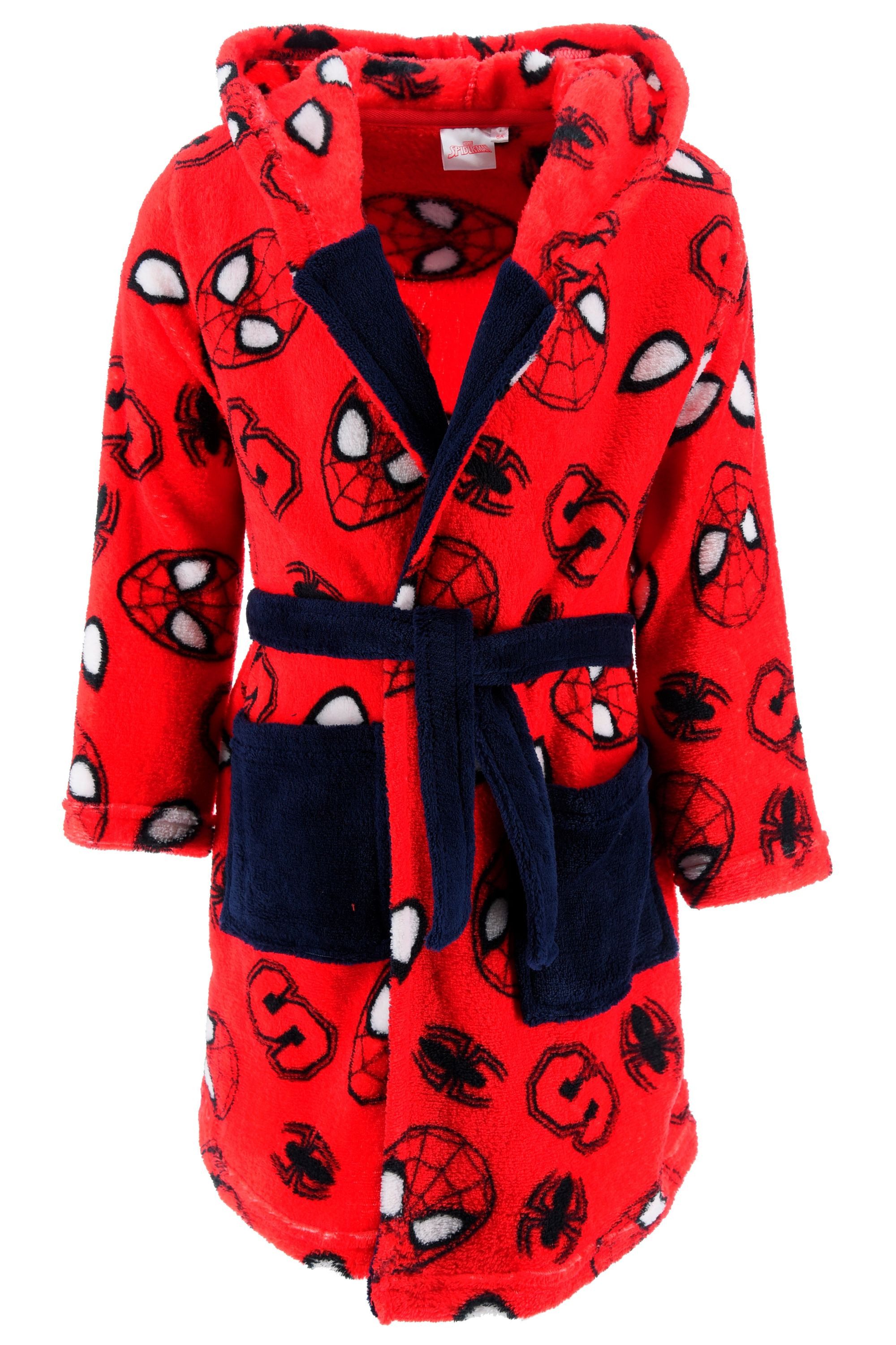 Spiderman Bademantel Spiderman Bademantel Kinder Jungen, Polyester, Kordel, Spiderman Kapuze