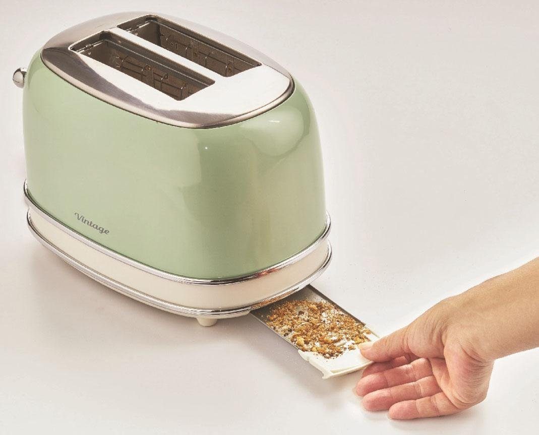 Ariete Toaster Vintage, 2 kurze Schlitze, für 2 Scheiben, 810 W