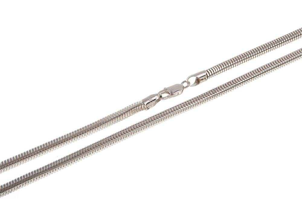 - wählbar von Silberkette Länge vierkant Schlangenkette, 3mm 925 Silberkettenstore 38-100cm Silber,