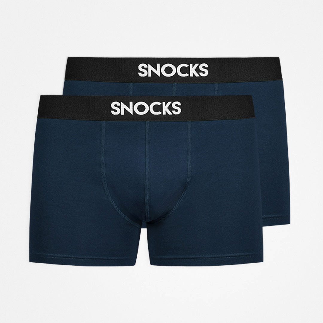 SNOCKS Boxershorts Boxershorts with Logo Men, 2pcs Navy