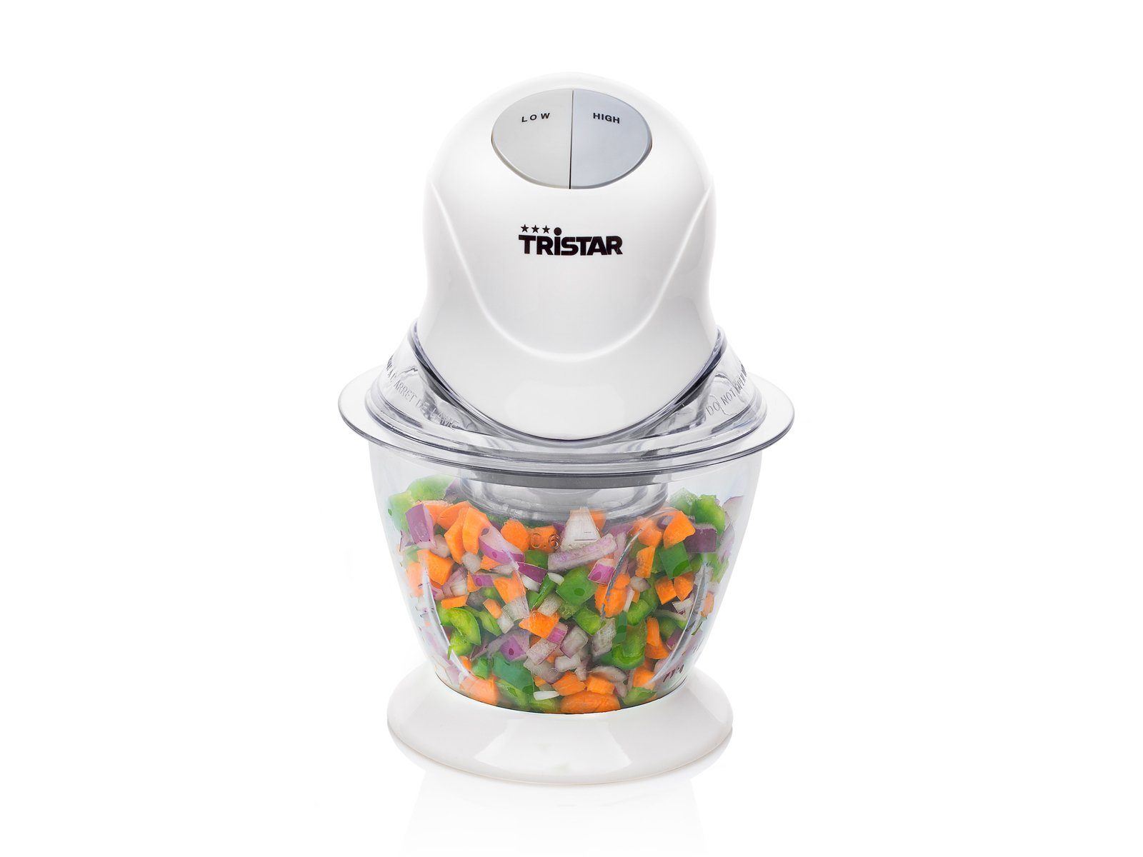 Tristar Zerkleinerer, 200 W, Elektrischer Food Chop-per Mehrzweck Zwiebel Gemüse-Schneider Mixer