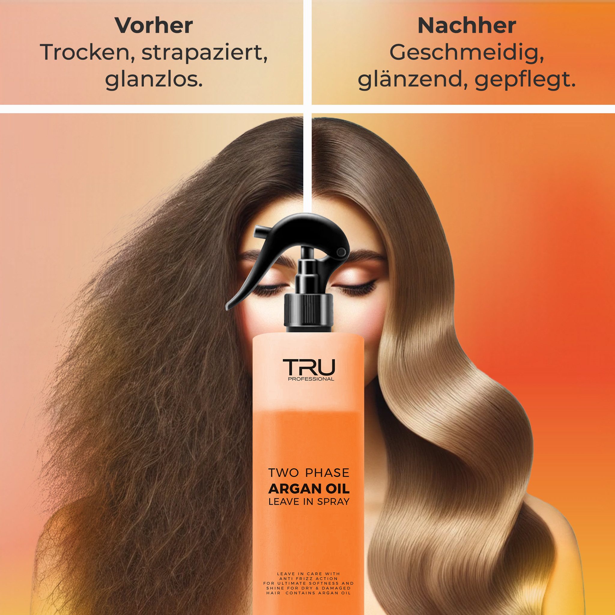 TRU Leave-in Pflege Argan Oil Spray, 400ml