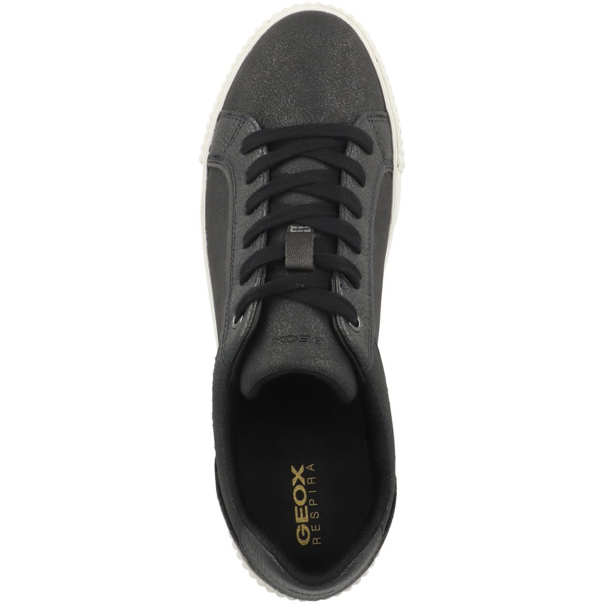 Geox D Blomiee C Damen Sneaker Turnschuhe, Sportschuhe, Freizeitschuhe, Halbschuhe, Schnürschuhe