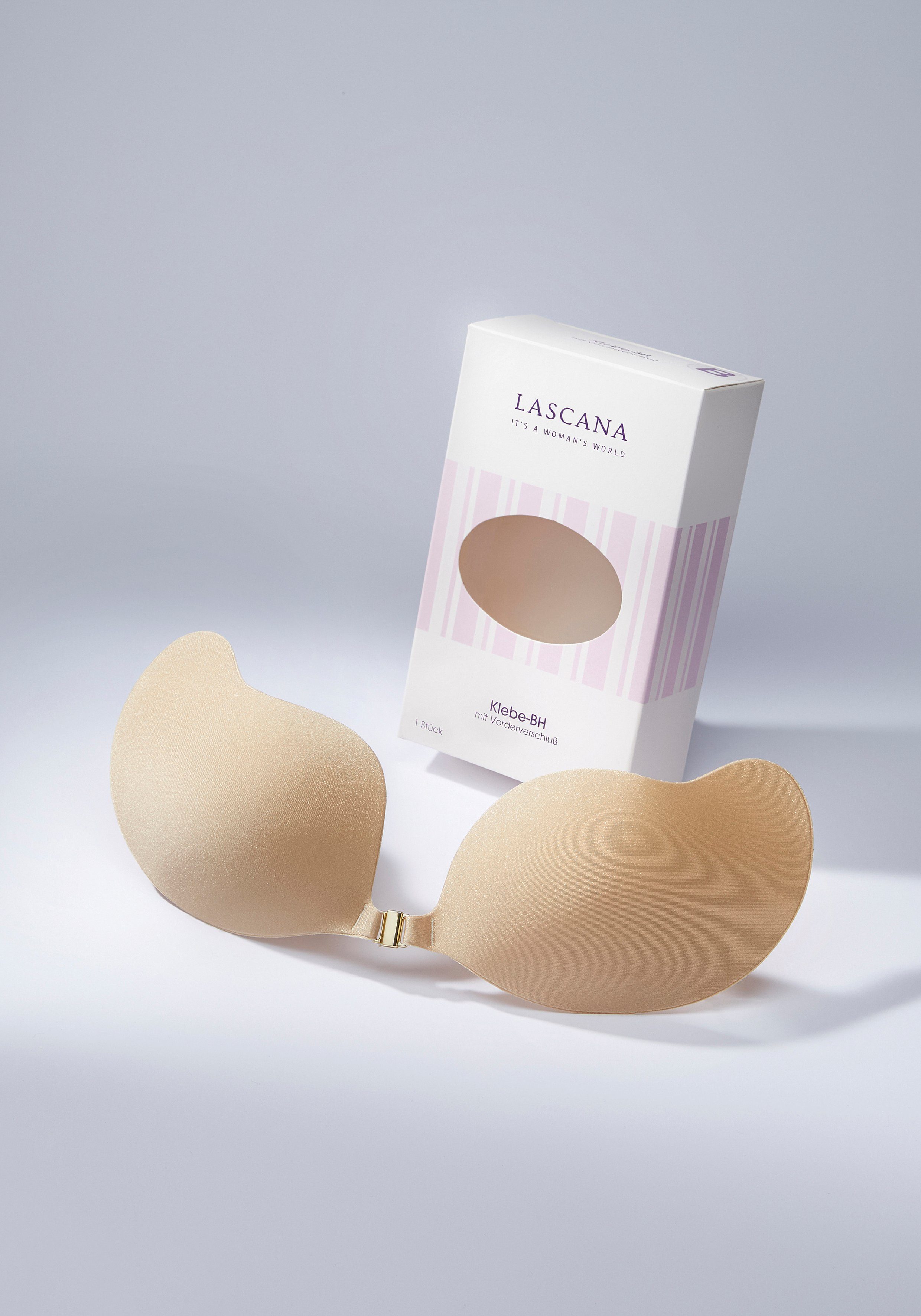 LASCANA Klebe-BH ohne Bügel mit Silikon und praktischem Vorderverschluss