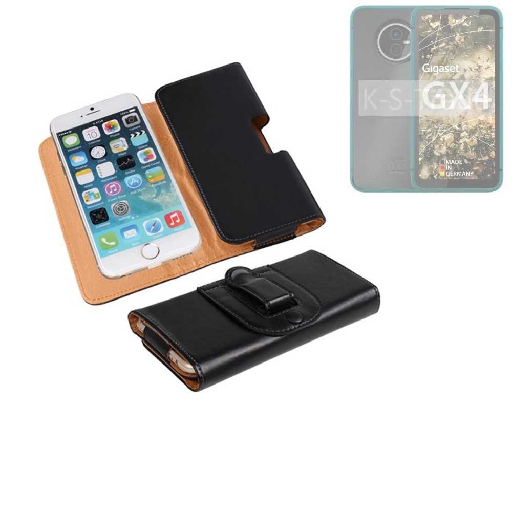 K-S-Trade Handyhülle für Gigaset GX4, Schützhülle Handyhülle Holster Gürtel Tasche Schutzhülle