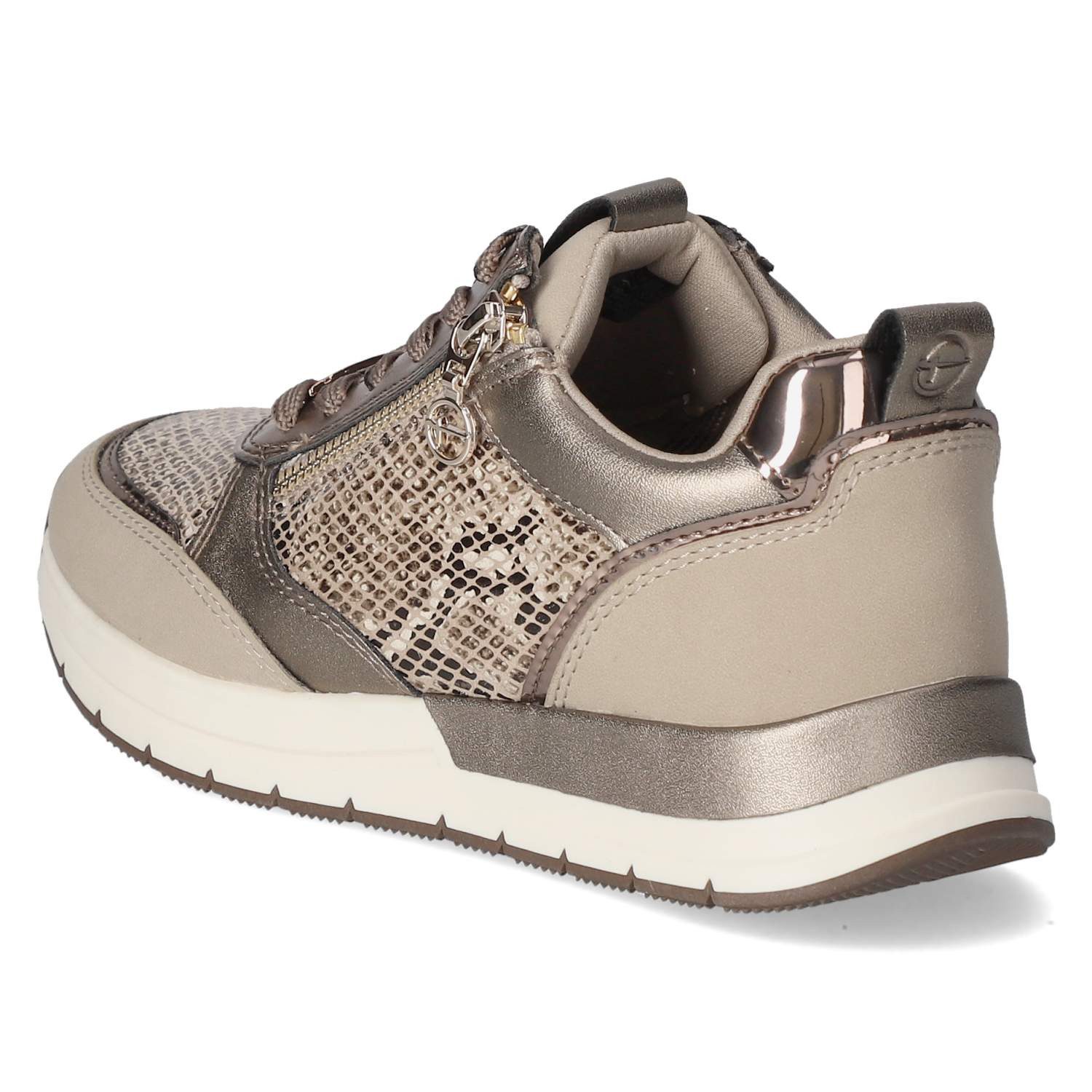 Tamaris Tamaris 1-23732-41/393 Damen Textil & Synthetik beige Schnürschuh