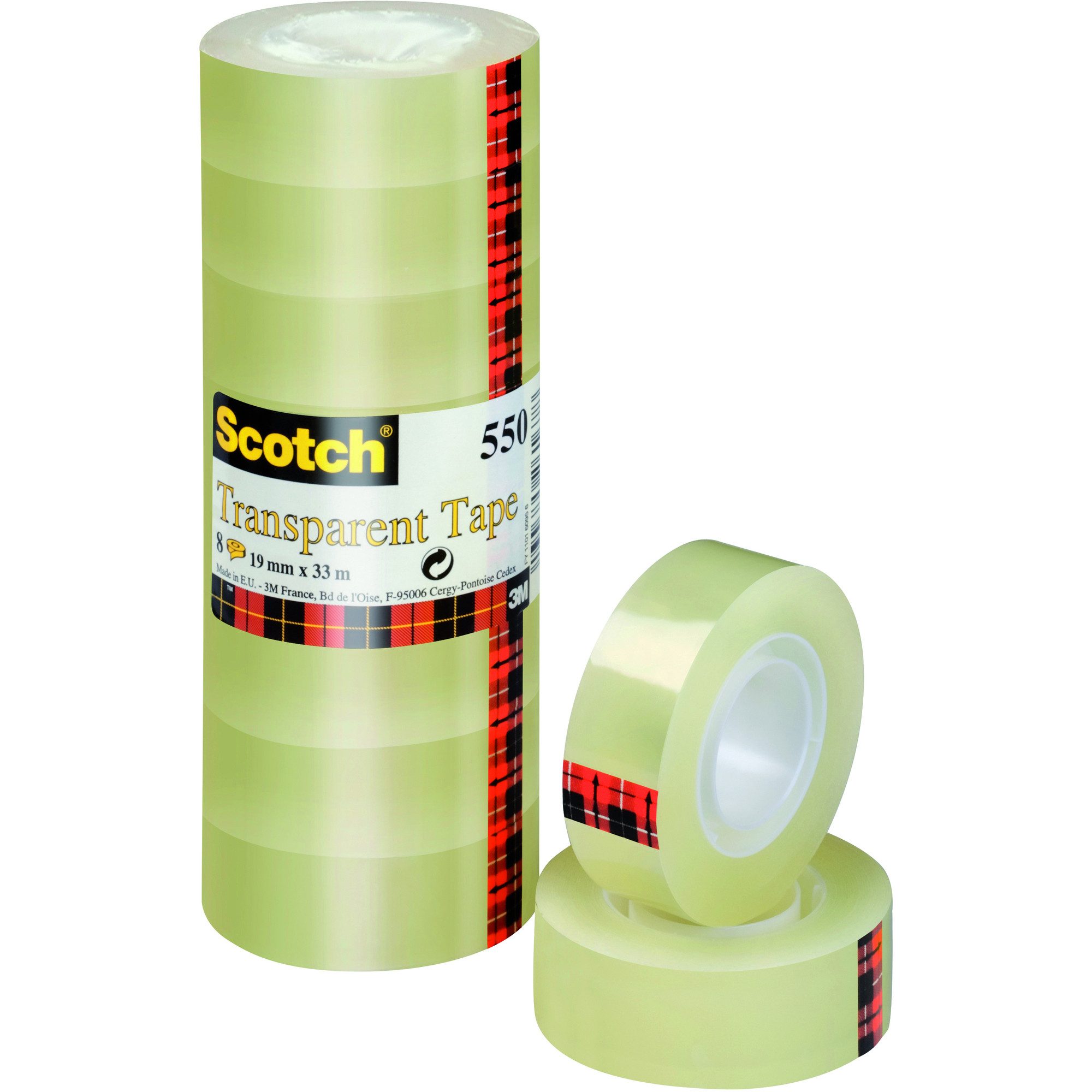 Klebeband Klebefilm 550 5501933 19mmx33m transparent 8 Stück.
