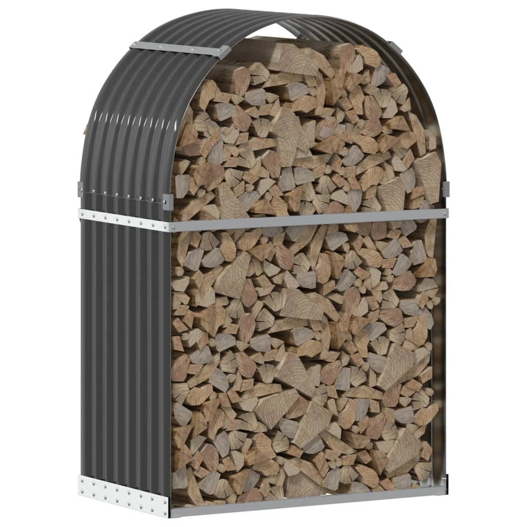 vidaXL Kaminholzregal Kaminholzunterstand Anthrazit 80x45x120 cm günstig online kaufen