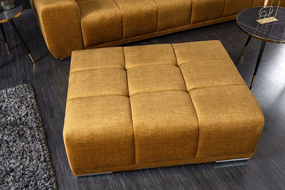 riess-ambiente Fußhocker ELEGANCIA 110cm senfgelb (Einzelartikel, günstig online kaufen