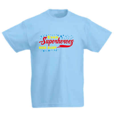 G-graphics T-Shirt Even Superheroes need sleep Kinder T-Shirt, mit Spruch / Sprüche / Print / Aufdruck