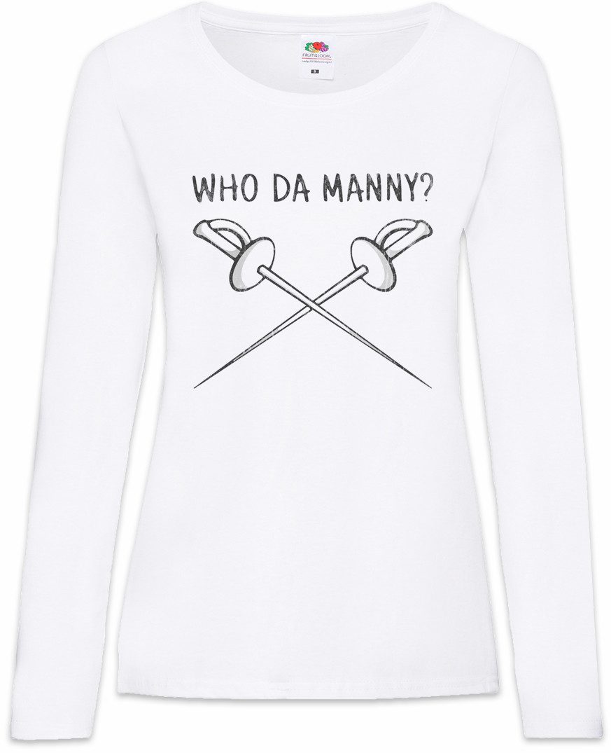 Langarmshirt Who Da Manny Damen Langarmshirt Modern Fun Family Philip Humphrey