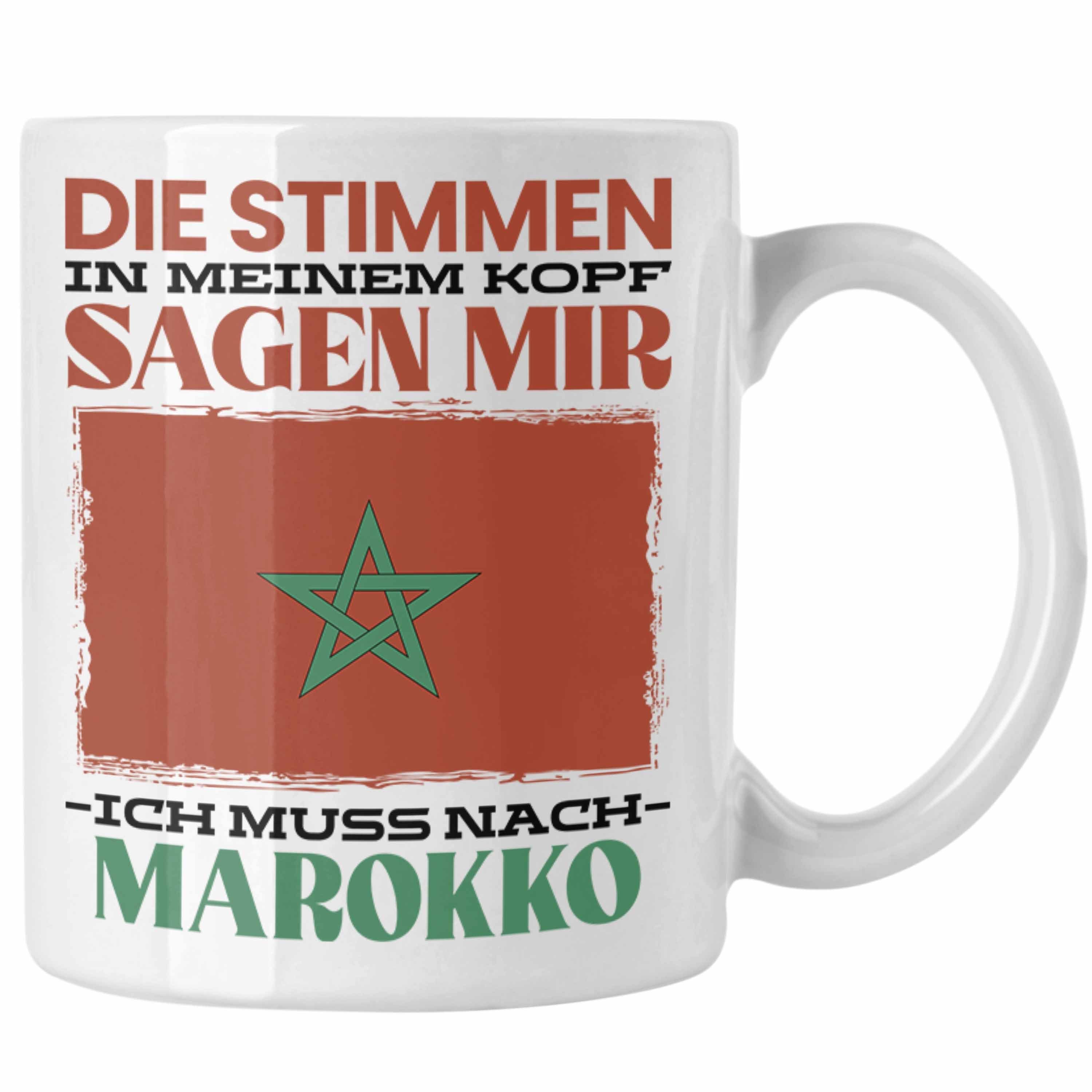 Trendation Tasse Marokko Tasse Urlaub Heimat Geschenk Spruch Marrokaner