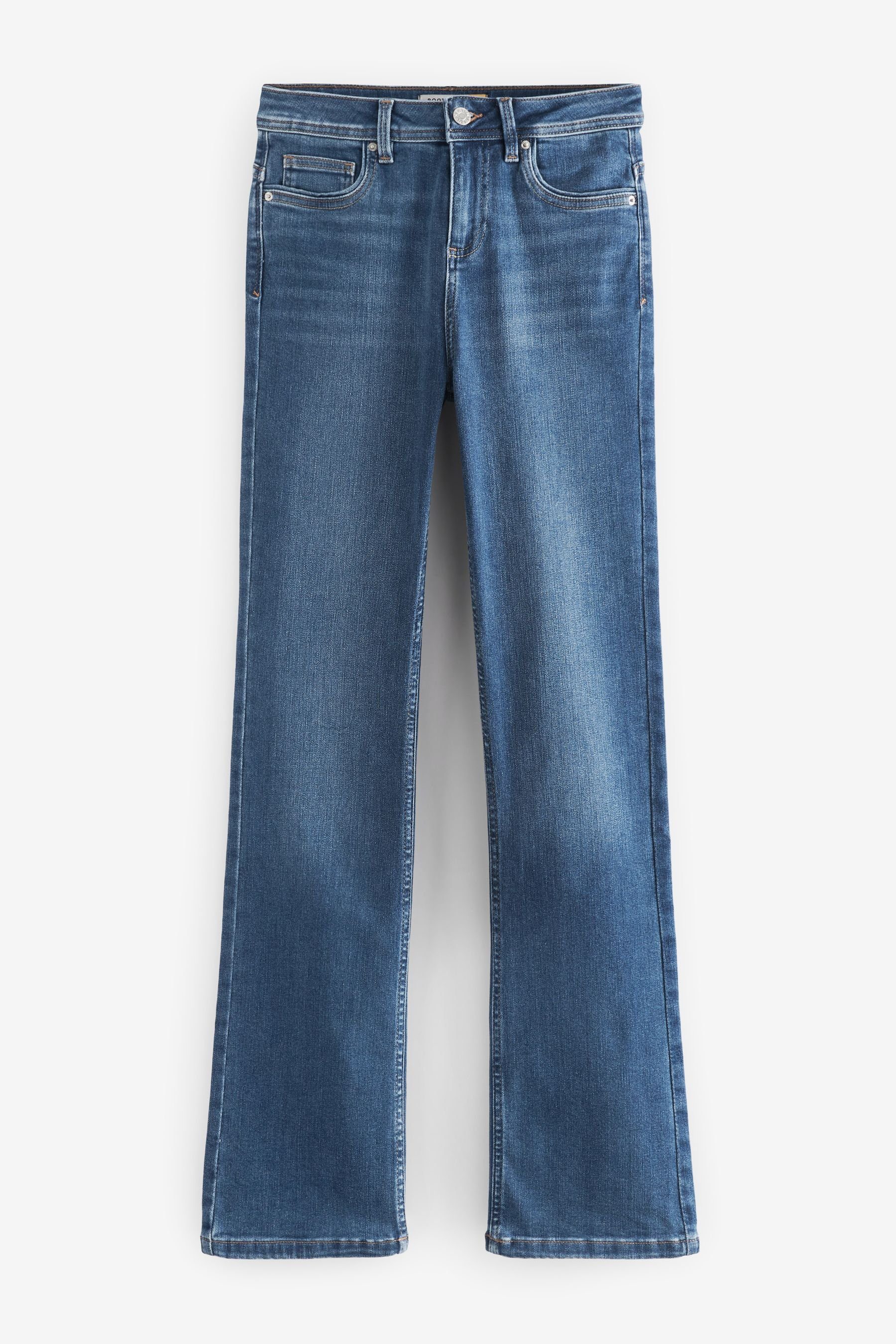 Next Bootcut-Jeans Superweiche Bootcut-Jeans (1-tlg) Mid Blue