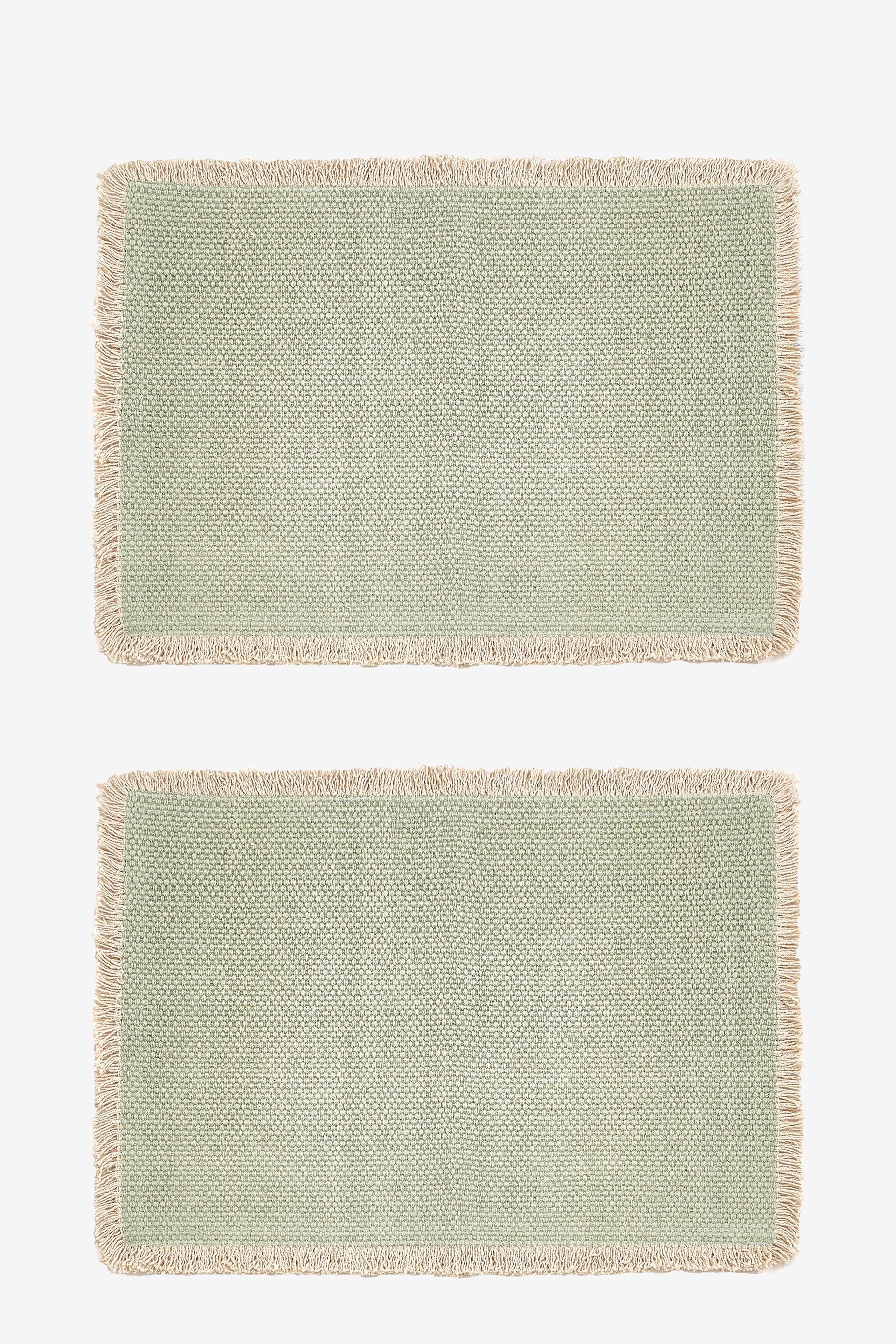 Next Platzset Geflochtene Platzsets mit Fransen, 4er-Set, (4-St) günstig online kaufen