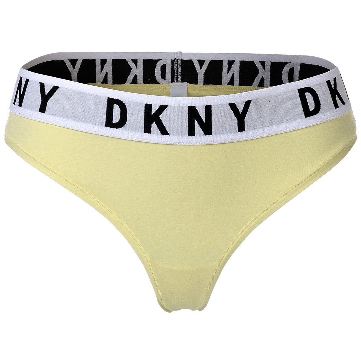 DKNY String Damen String - Tanga, Cotton Modal Stretch Gelb