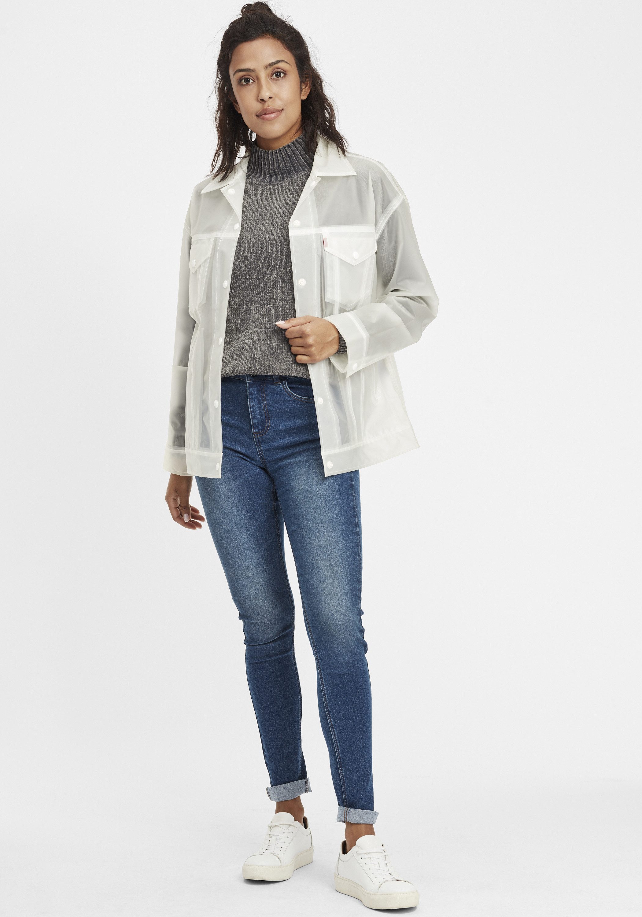 OXMO Strickpullover OXEstella Pullover in Fein-Strick Optik günstig online kaufen