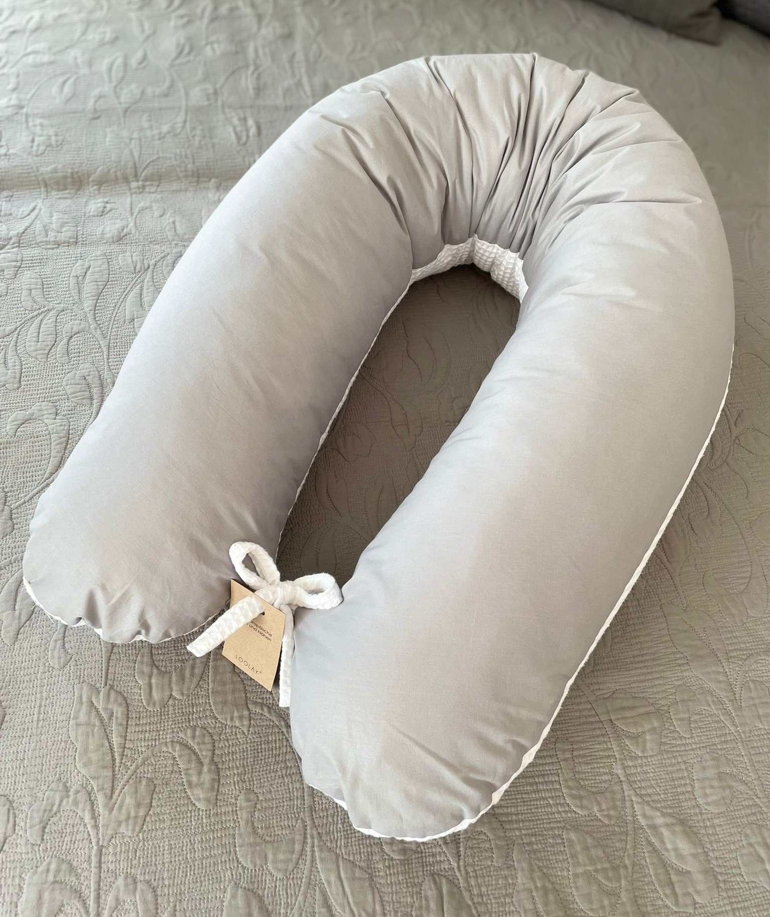 Loolay Stillkissen Attmungsaktive WAFFELPIQUE + GLATT Baumwolle XXL Stillki günstig online kaufen