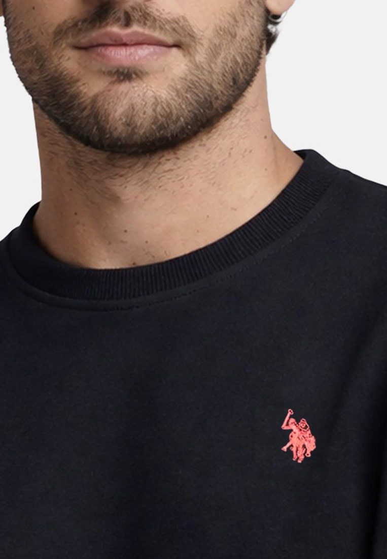 U.S. Polo Assn. Sweatshirt USRexx Herren Pullover mit Rundhalsausschnitt aus Baumwolle Klassisches Sweatshirt mit Rippbündchen und Logostickerei – Bild 5 von 5