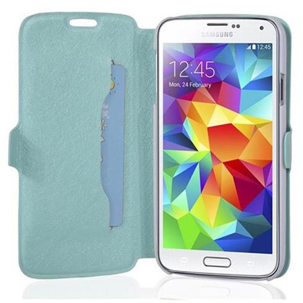 Cadorabo Handyhülle für Samsung Galaxy S5 / S5 NEO Hülle Samsung Galaxy S5 / S5 NEO, Schutzhülle mit Magnetverschluss und Kartenfach