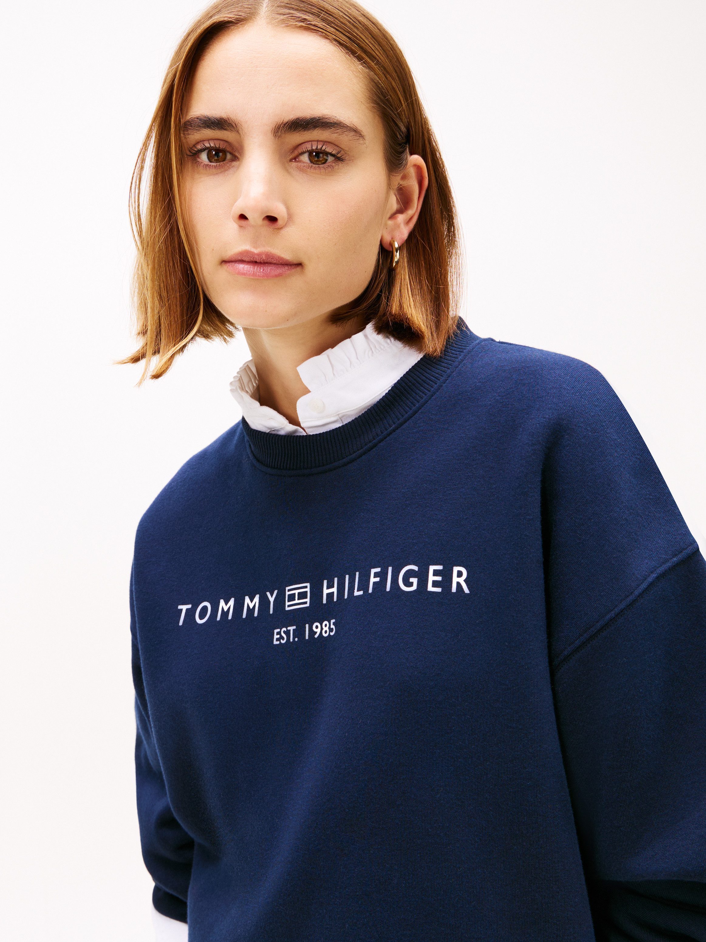Tommy Hilfiger Sweatshirt EXT CORP LOGO Baumwollmischung