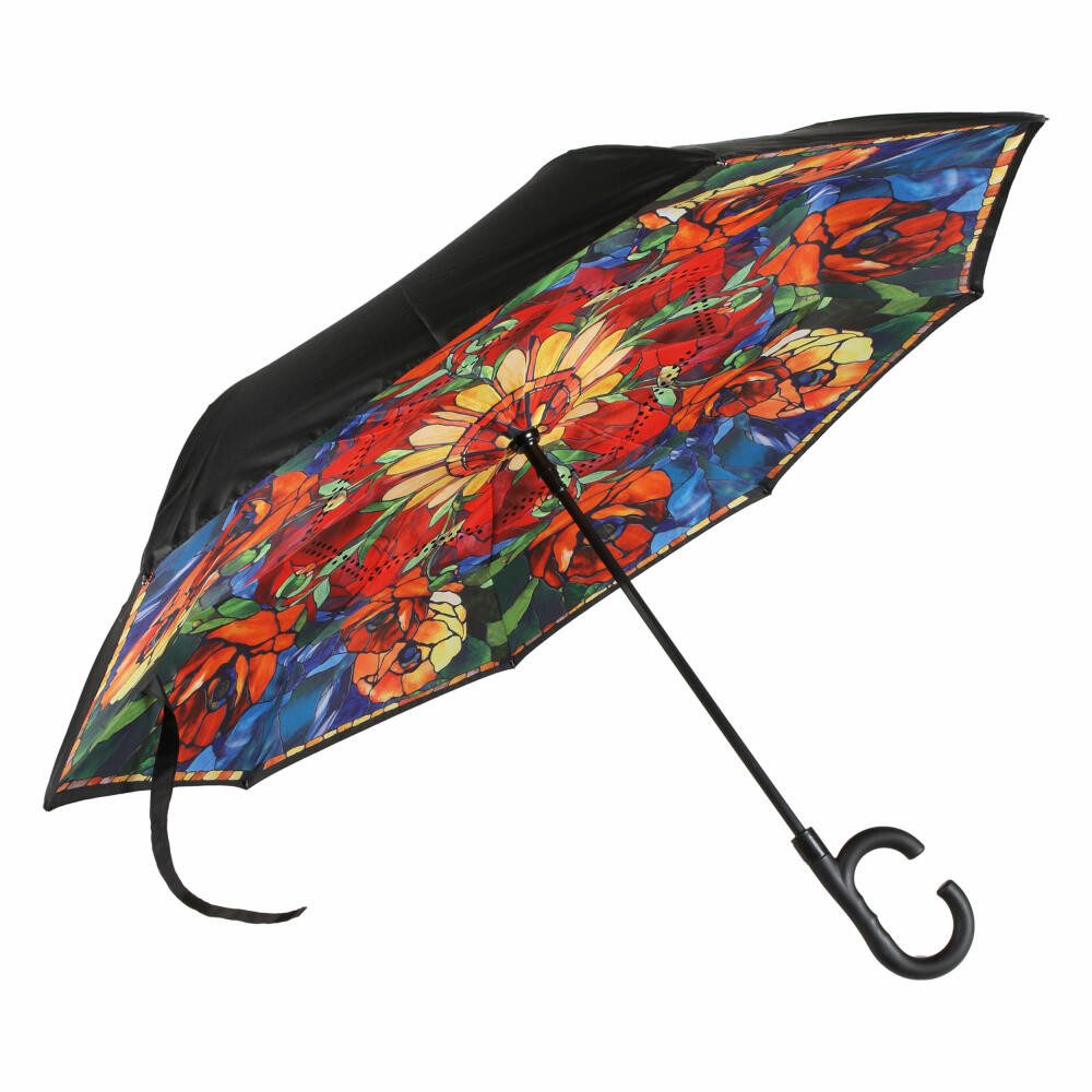 Goebel Upside Down Regenschirm Louis Tiffany - Orientalische Mohnblume