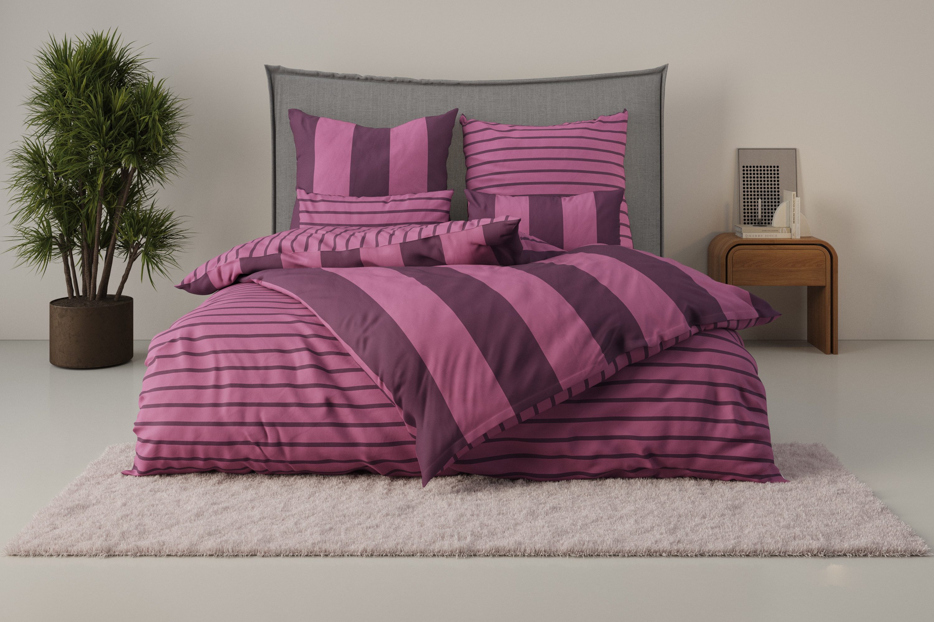 Home affaire Bettwäsche Sari, Linon, 2 teilig, in verschiedenen Qualitäten, günstig online kaufen