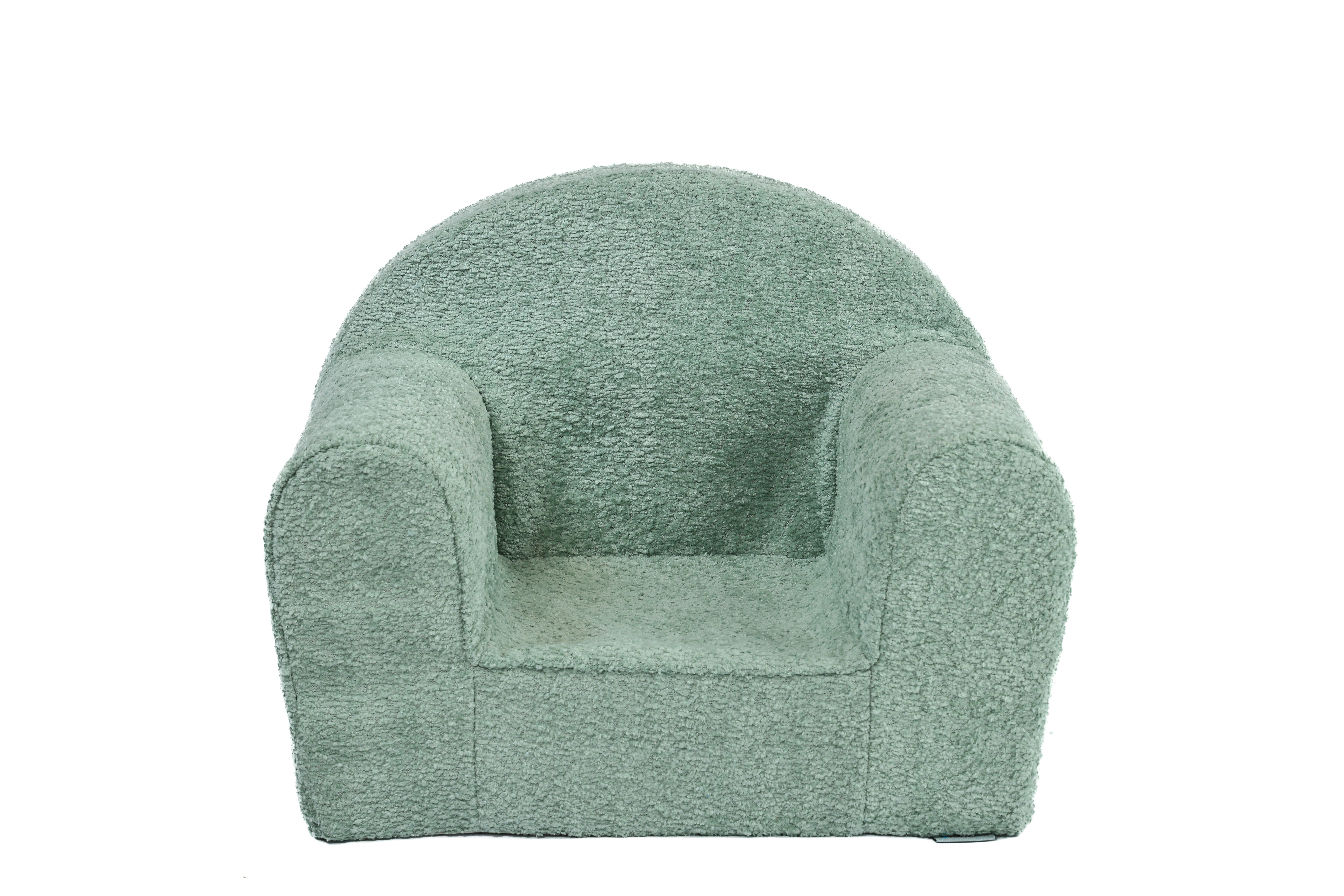 FORTISLINE Kindersessel Mini in Teddy-Stoff Kuschelsessel Babysessel Spielsessel rund, Der Bezug ist abnehmbar und waschbar