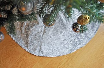 JACK Weihnachtsbaumdecke Kuschlige Christbaumdecke Rund Ø 90cm Weihnachtsbaumdecke Baumrock, Weihnachtsbaum Decke Unterlage Baumteppich Tannenbaumdecke