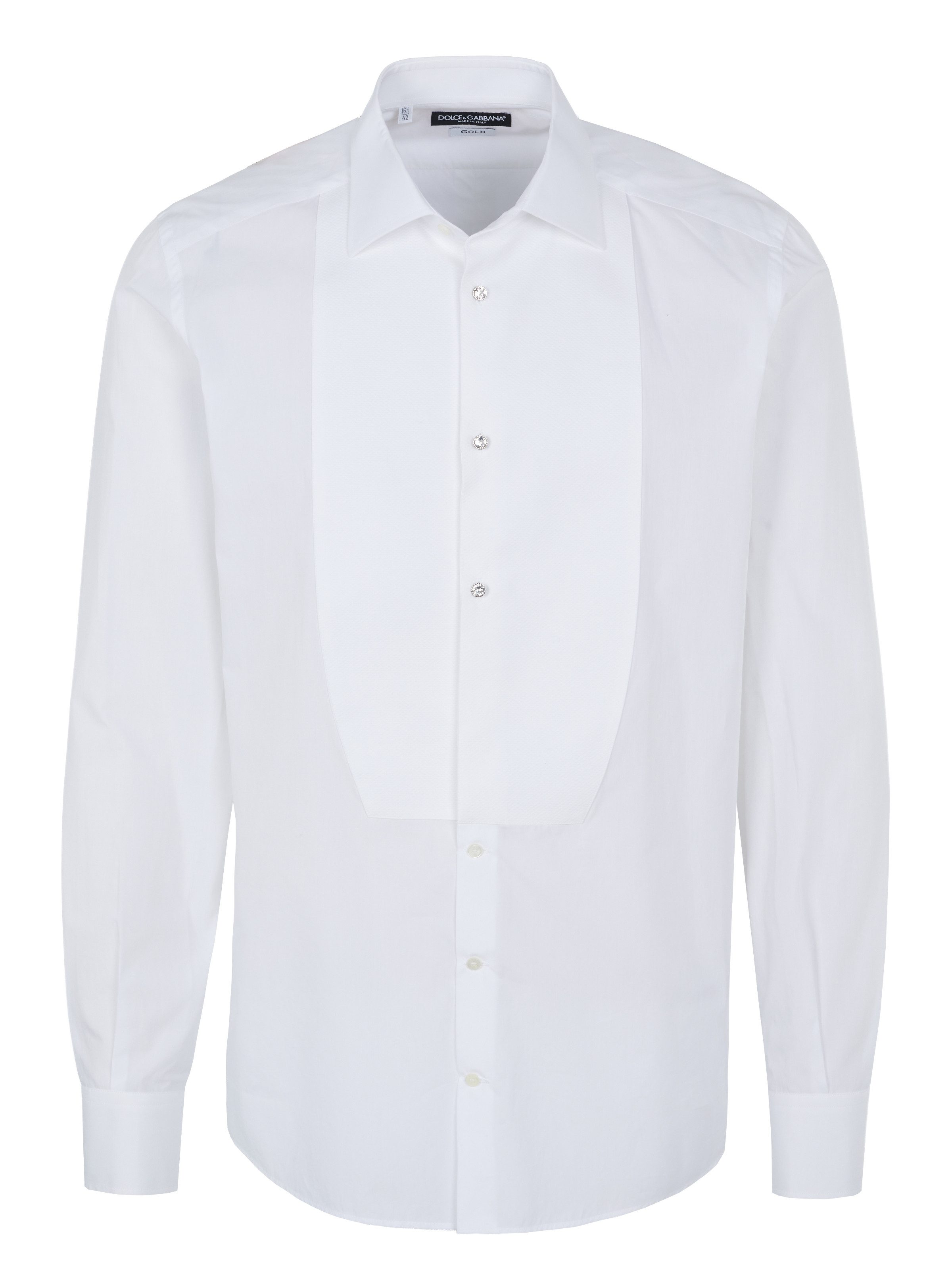 DOLCE & GABBANA Langarmhemd Dolce & Gabbana shirt white (2nd choice item)