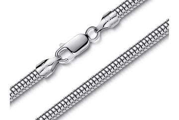 Silberkettenstore Silberarmband Schlangenkette Armband 4mm - 925 Silber, Länge wählbar von 16-25cm