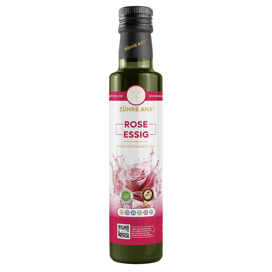 Zühre Ana® Essig Rosenessig-Natürlich fermentiert 500 ml, 500 ml