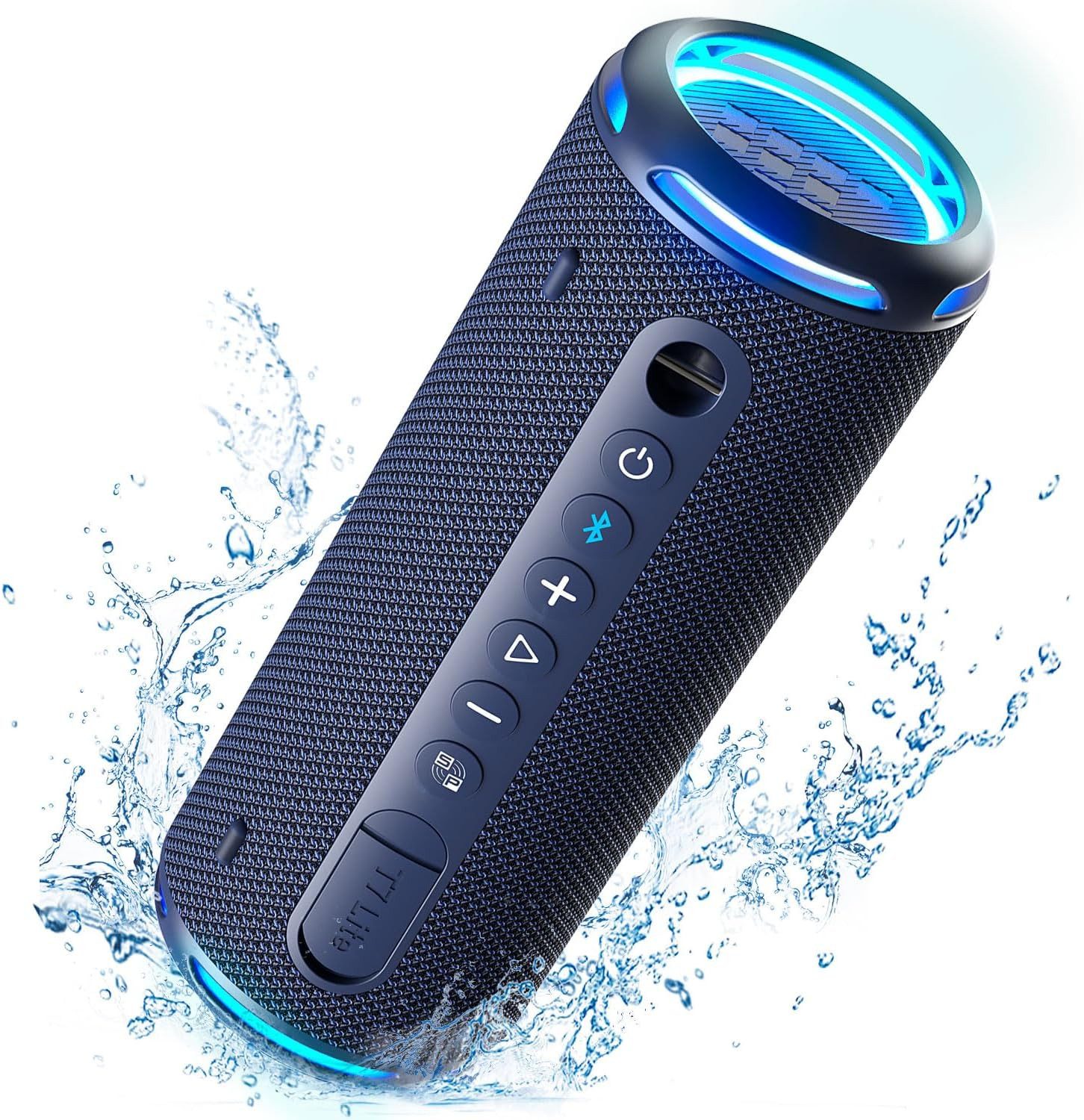 Tronsmart T7 Lite Setreo Bluetooth-Lautsprecher (24 W, IPX7 Wasserdicht, Stereo-Sound, Musikbox fur Partys)