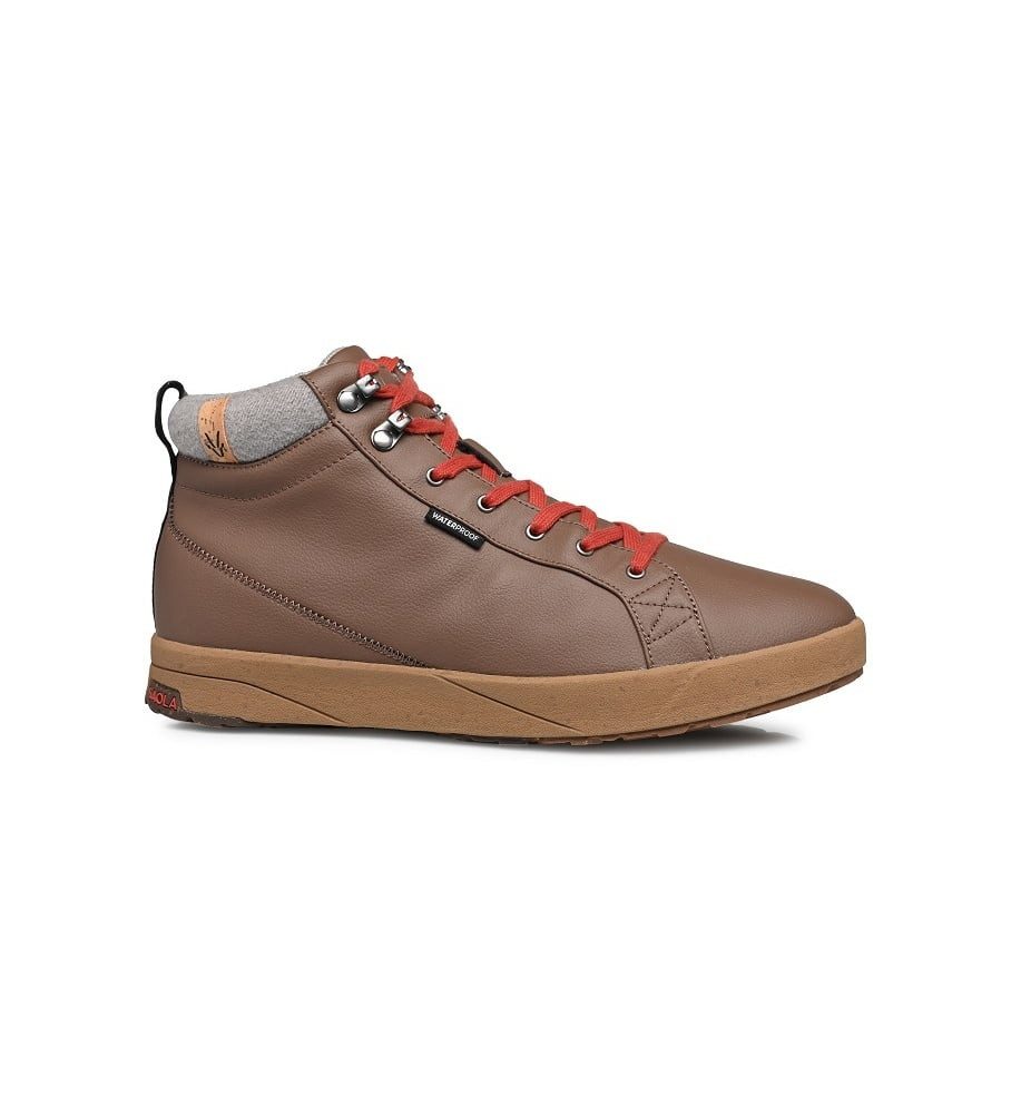 SAOLA Alltag-Winterschuhe Bergen Waterproof Warm (Leder, wasserdicht) braun Sneaker