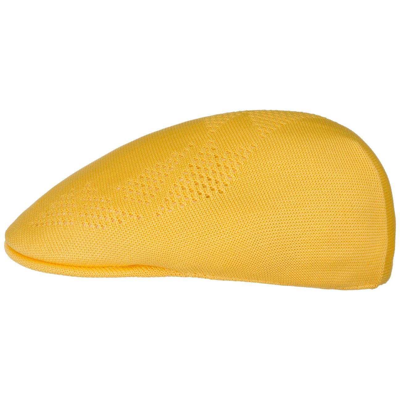 Kangol Flat Cap (1-St) Schirmmütze mit Schirm gelb