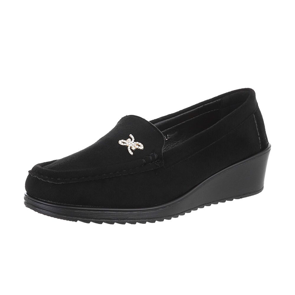 Damen Mokassins Freizeit Slipper