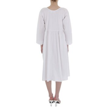 Ital-Design Sommerkleid Damen Boho/Hippie Sommerkleid in Weiß