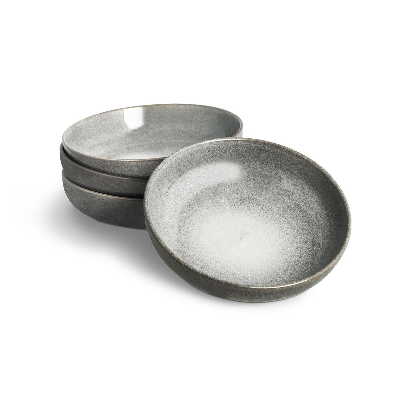 Springlane Geschirr-Set SPRINGLANE Geschirrset Misty Cliff 24-tlg. inkl. Besteck Set 20-tlg. (24-tlg), 4 Personen, Steingut (Geschirr), Edelstahl (Besteck), spülmaschinenfest