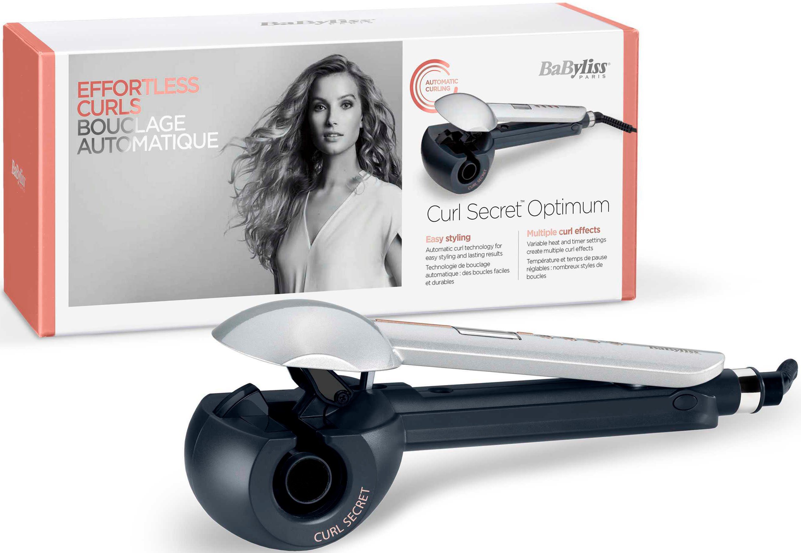 BaByliss Lockenstyler C1600E Curl Secret Optimum, Ionen-Keramik-Beschichtung, Auto-Curler mit LCD-Display