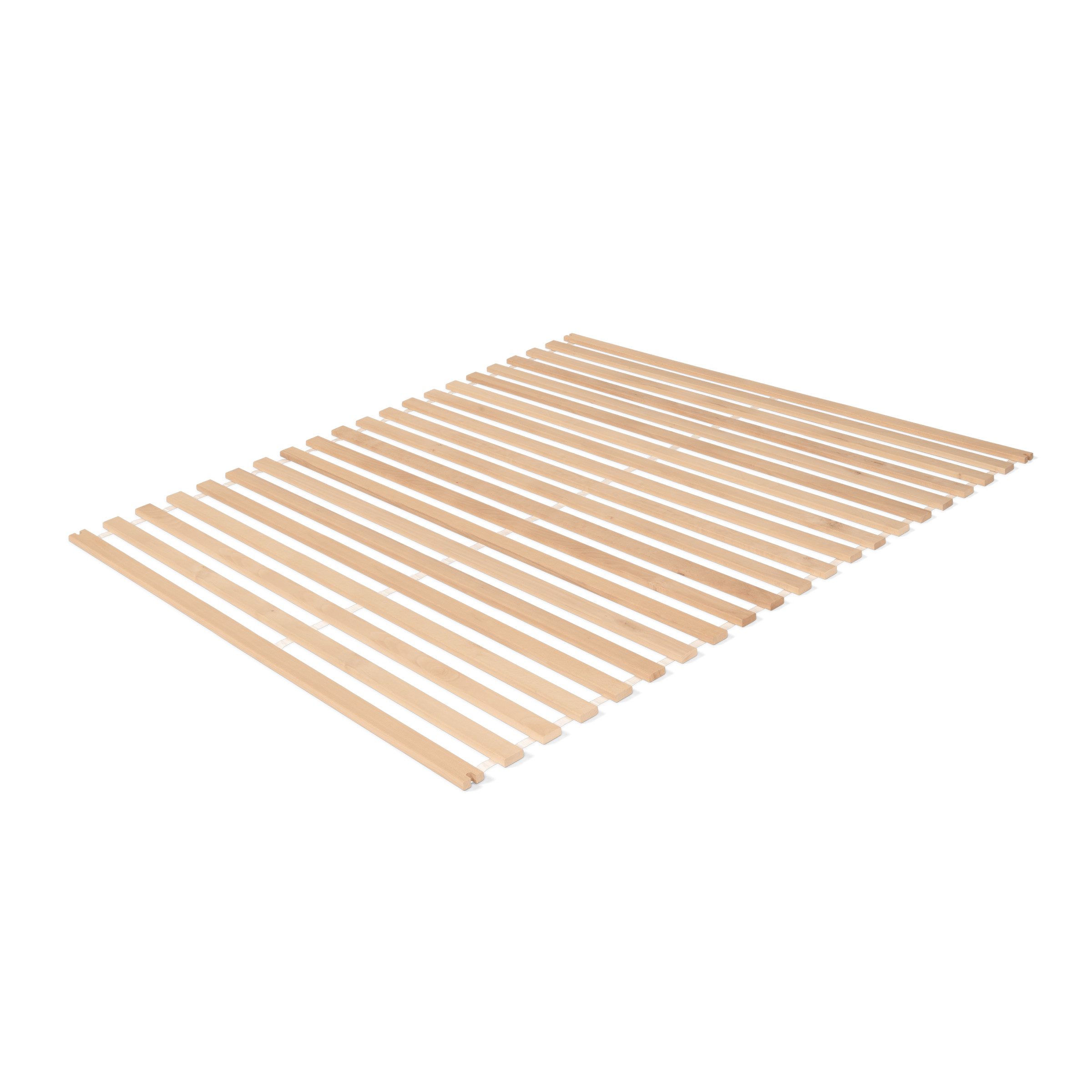 Rollrost Plano, aus FSC® zertifiziertem, massivem Buchenholz, Ehrenkind, 140x200 cm, mit zusätzlichem Mittelbalken für mehr Stabilität