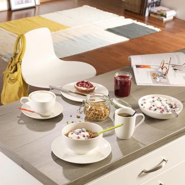 Villeroy & Boch Frühstücks-Geschirrset For Me Weiß, Porzellan, 6-tlg.