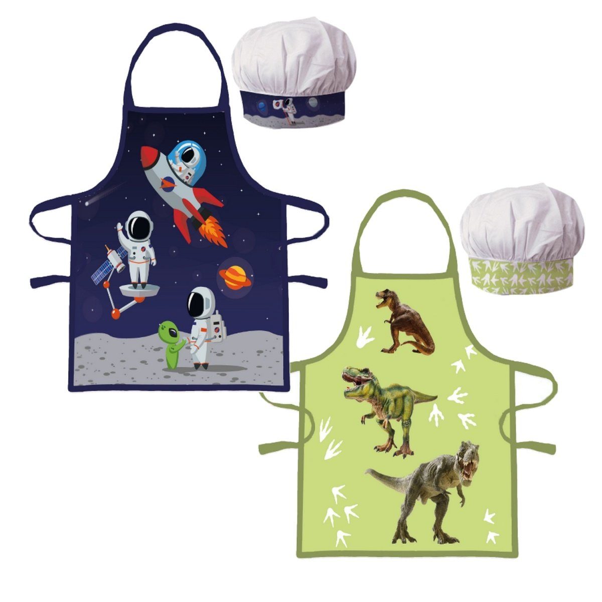 Lau-Fashion Kochschürze Dinosaurier Kinder Schürze Jungen Kindergarten Rake günstig online kaufen