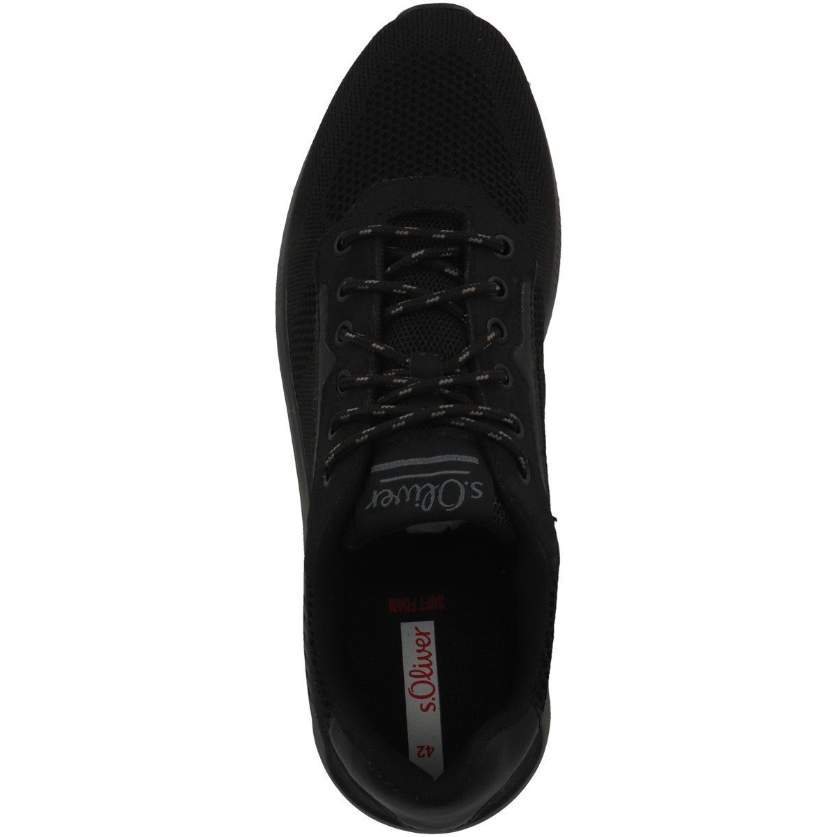 s.Oliver 5-13663-20 Herren Sneaker Logo Seitliches schwarz