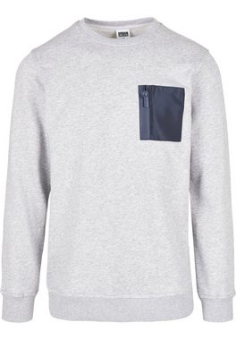 URBAN CLASSICS Rundhalspullover Urban Classics Herren Military Crew (1-tlg)