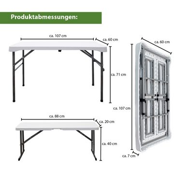 TRUTZHOLM Bierzeltgarnitur Bierzeltgarnitur 3-tlg. Länge 107 cm Festzeltgarnitur Gartenmöbel Set, (1x Produkt / 2x Produkt, 3-tlg)